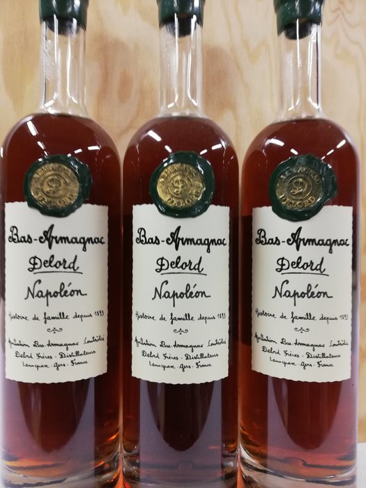 Delord - Napoléon Bas-Armagnac - 700 ml - 3 flaschen