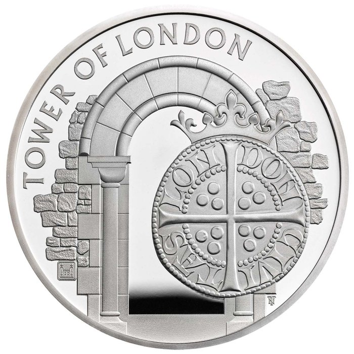 Regno Unito. 5 Pounds 2020 Proof 'The Tower Of London"