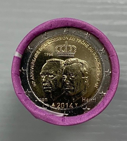 Luxembourg. 2 Euro 2014   (25 pieces) in roll