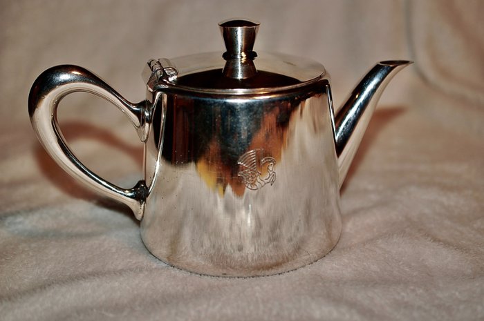 Christofle - Christofle为法国航空设计的镀银茶壶 - 银盘