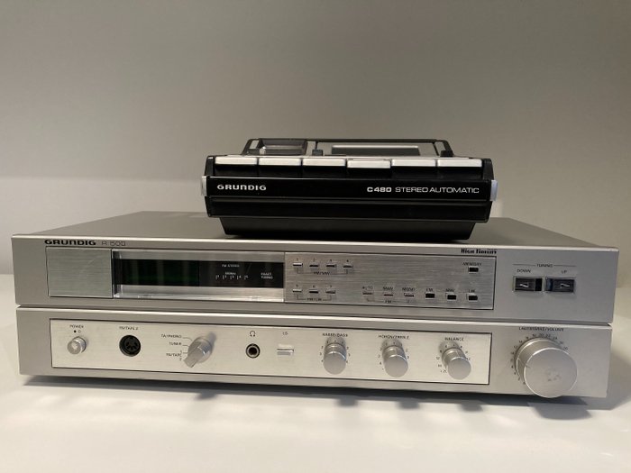 Grundig - R500 / C480 - Diverse modellen - Cassetterecorder-speler, Stereo receiver