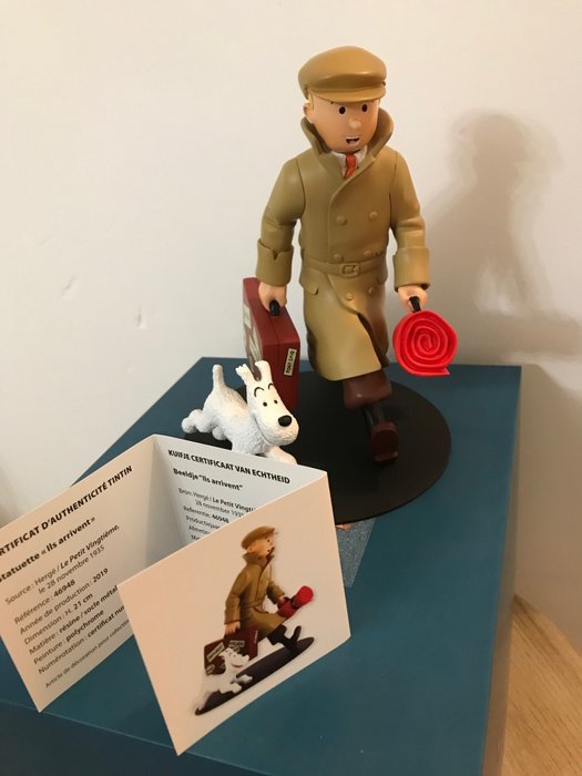 Tintin - Statuette Moulinsart 46948 - Tintin et Milou ¨ils arrivent¨ (2019)