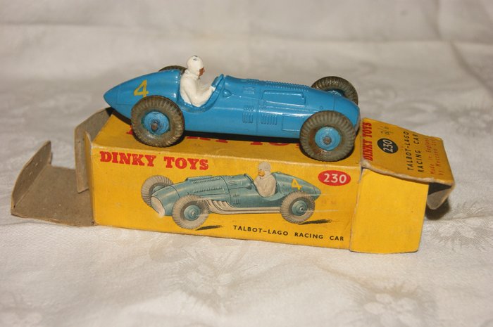 Dinky Toys - 1:48 - Original Issue New 1953/'54 Series  "Talbot-Lago" Racing Car - no.230 - 1953 - In New Series Original box
