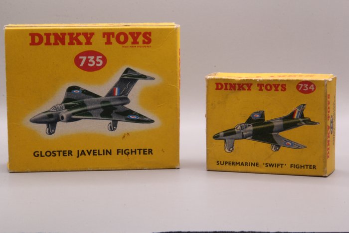 Dinky Toys - 1:43 - Dinky toys Avion - Dinky Toys 735 & 734