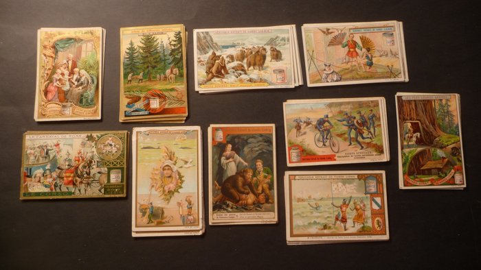 Liebig - Carte à collectionner lot van 10 sets 60 prenten  Sang. nr. 500-501-503-504-506-508-509-510-511-513.