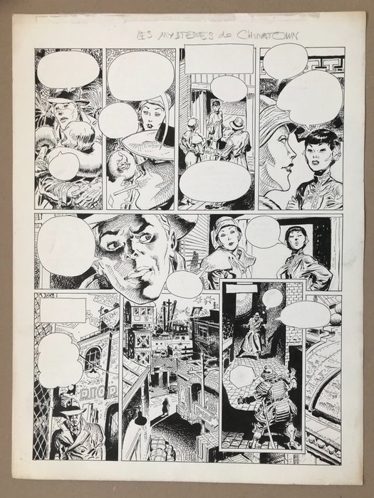 Parras, Antonio - Originele pagina - Les Mystères de Chinatown - (1965)