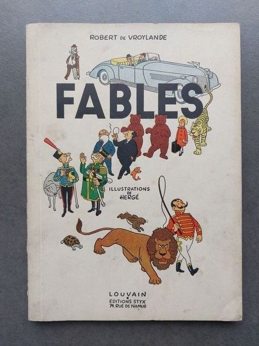 Herge illustrateur - Fables - 10 fables illustrées par Hergé - Softcover - Eerste druk - (1941)