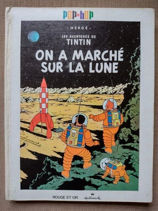 Tintin - Album Pop-Hop - On a Marché sur la Lune - C - (1969)