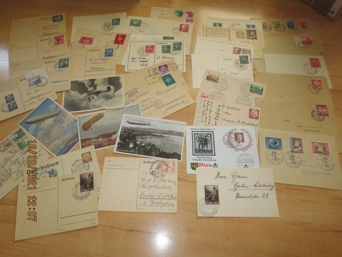German Empire 1940/1945 - Lot with 35 documents from the German Reich, including a lot of propaganda