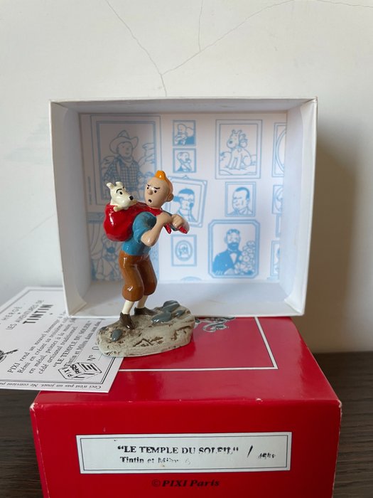Tintin - Figurine Pixi 4558 - Tintin et Milou dans son dos - (1995)