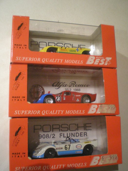 Best Box - 1:43 - Porsche908/2Flunde / Alfa Romeo 33.2 Daytona /Porsche 908/3Montseny