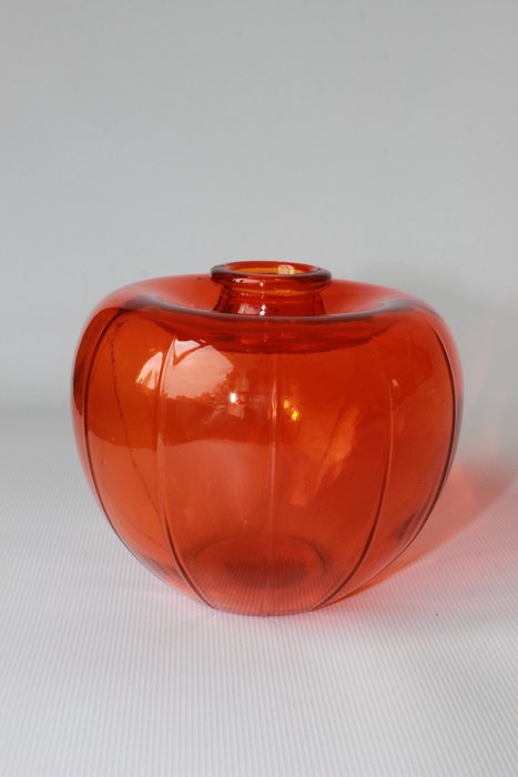 A.D. Copier - Glasfabriek Leerdam - Oranje "Bevrijdingsvaasje" (1)
