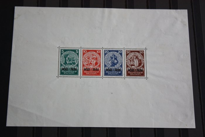 German Empire 1933 - Block 2 mint, stamps MNH.
