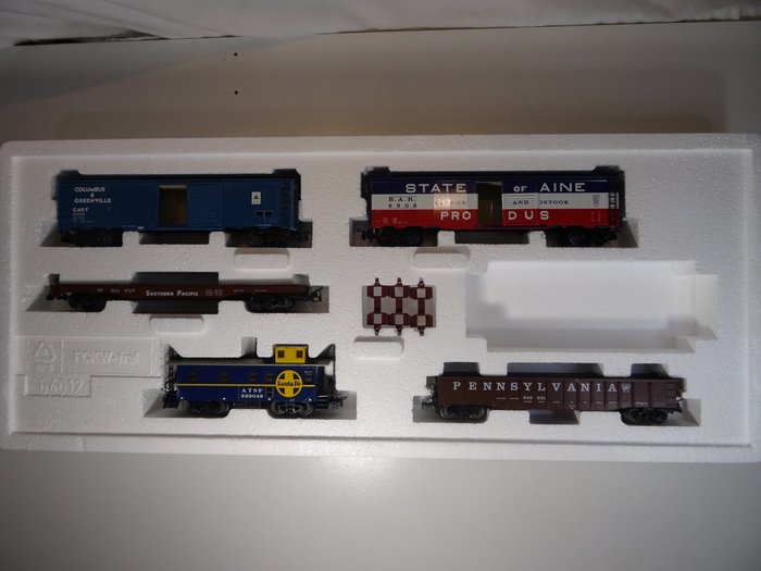 Märklin H0 - 4863 - Freight wagon set - US freight car set II, 5 pieces - Pennsylvania Railroad, Santa Fe, Union Pacific Railroad