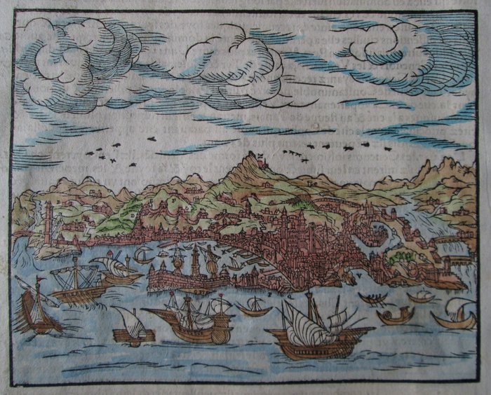 義大利, Liguria, Genova; S. Munster - Pourtrait de la superbe Cite de Gennes - 1561-1580