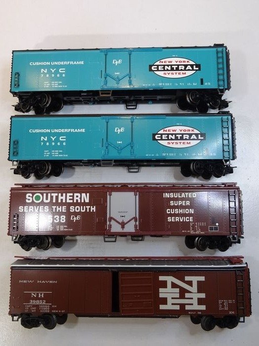 Märklin H0 - Freight carriage - 4-part freight wagons - NYC, Southern, NH