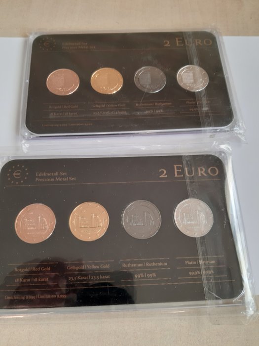 Allemagne, Luxembourg. 2 Euro 2013 - 2014 (2 coffret)