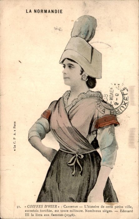 Frankreich - Europa, Folklore, traditionelles Kostüm - Postkarten (Sammlung von 92) - 1900-1950