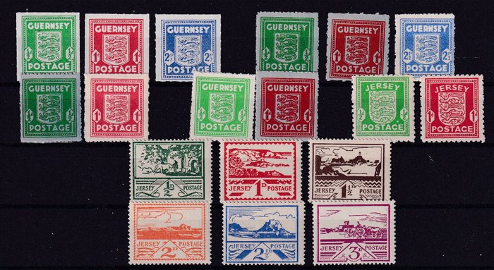 German Empire: occupation of the Channel Islands 1940/1943 - Guernsey, Jersey