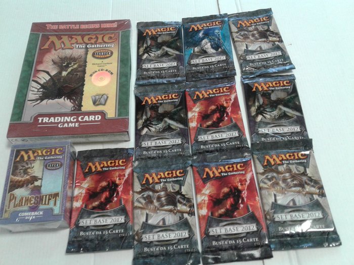 Magic the Gathering - Carte à collectionner 10 x booster pack +  deck Starter with cd rom,e deck Planeshift  mai aperti - 2000
