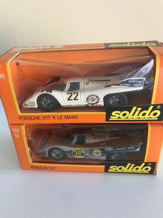 Solido - 1:43 - Solido France x2 Porsche 917 Le Mans - Gam2 ref. 198 & 186M