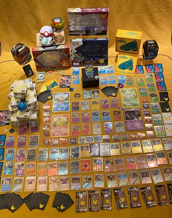 The Pokémon Company - MEGA LOT Pokemon - 3750+ kaarten waaronder 25 jaar set Celebrations + veel zeldzame/shiny's/GX/EX/V