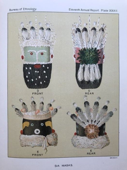 Bureau of Ethnology: J.W. Powell and others - Eleventh Annual Report; The Sia, Eskimo, Siouan Cults - 1894