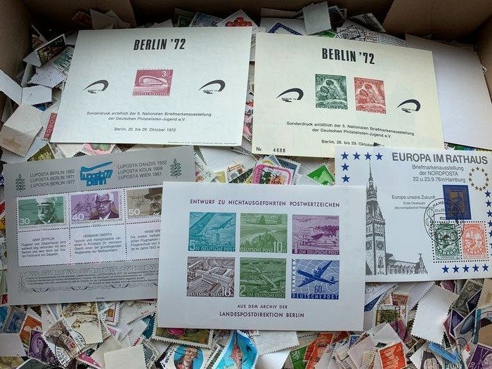 Monde - Batch with approx. 30,000 stamps