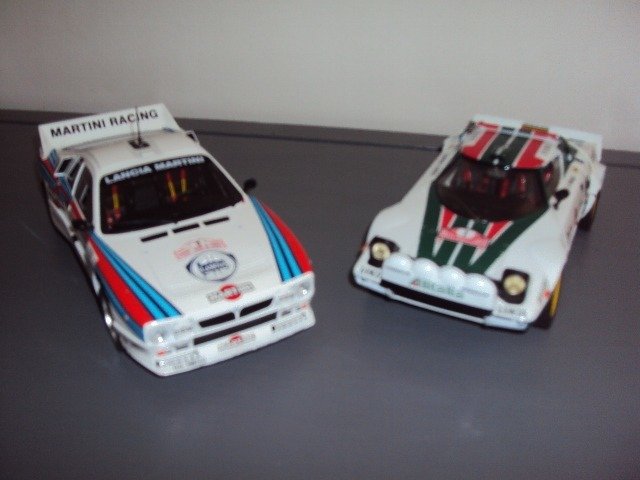 IXO et Solido - 1:18 - Lancia 037  # 6  Team Martini / Lancia Stratos # 1 Monte Carlo 1977