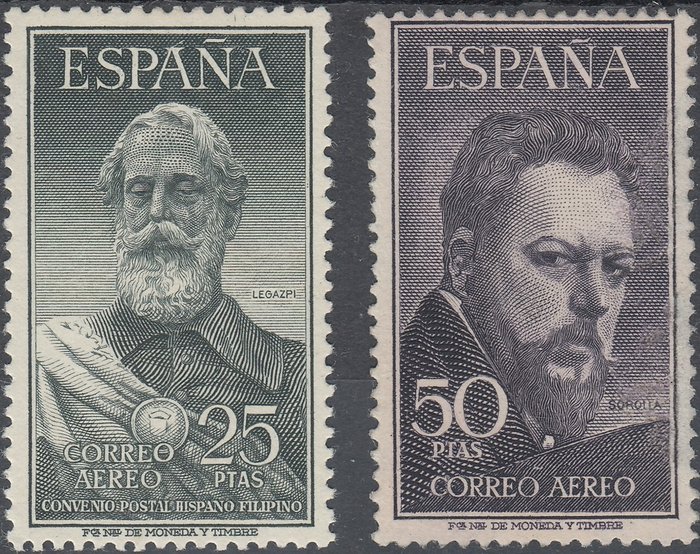 Spain 1953 - Legazpi and Sorolla - Edifil 1124/1125