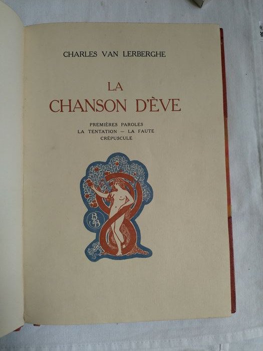 Charles Van Lerberghe / Jos. Boùùaert - La chanson d'Eve - 1924