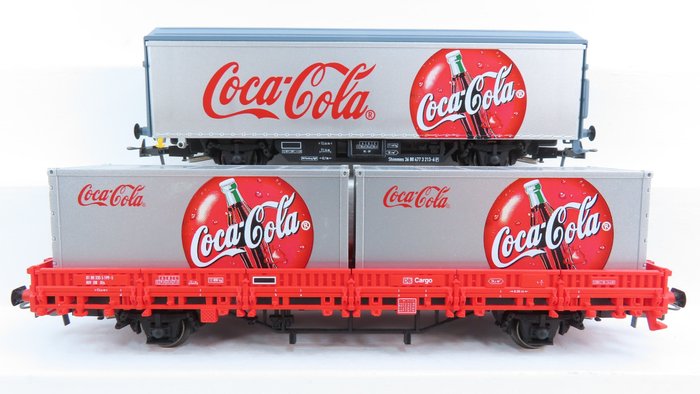 Lemke H0 - LC 21036 - Freight wagon set - 2-piece set "Coca-Cola" - Alaska Railroad
