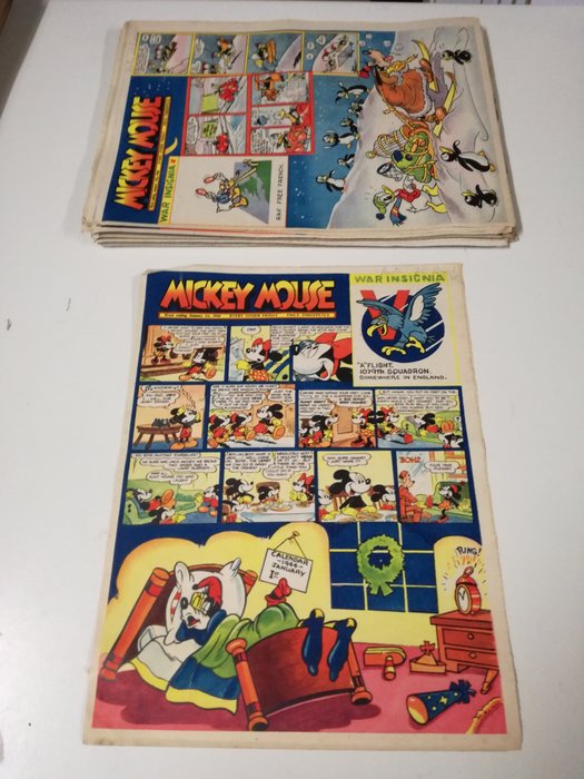 Mickey Mouse (Every other Friday) - Jaargang 1944 (complete jaargang) - 27 Exemplaren - Loose page - First edition