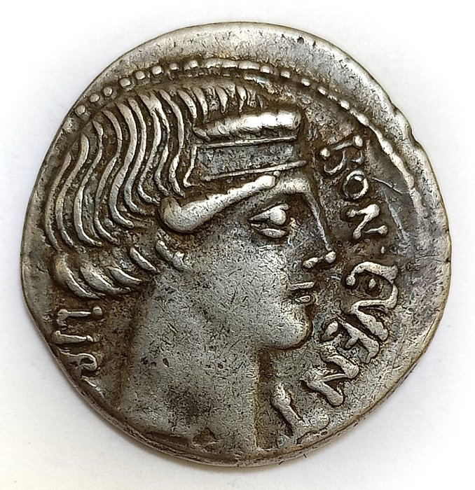 Roman Republic. L. Scribonius Libo, 62 BC. AR Denarius,  Rome