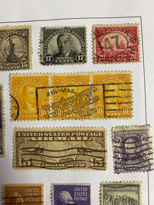 Verenigde Staten 1847 - Collectie USA met   Airmail  en velletjes +  Australië veel modern