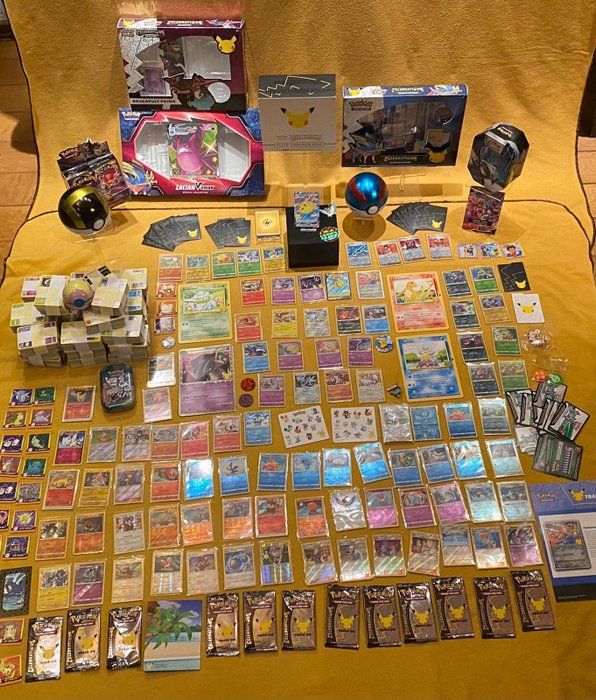 The Pokémon Company - MEGA LOT Pokemon - 4000+ cartes dont 25 ans de célébrations + de nombreuses rares/brillantes/GX/EX/V