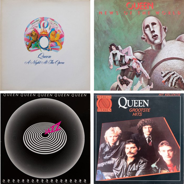 Queen - 4 Classic Vinyl Albums - Multiple titles - LP's - 1975/1981