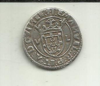 Portugal. D. Manuel I (1495-1521). Tostão (100 Reais) V-L - Lisboa - GVIИEE/VIИCEES