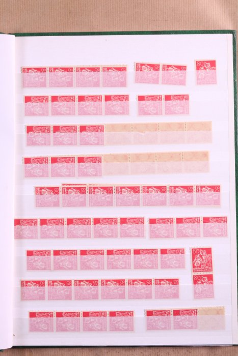 German Empire 1921/1944 - Collection of roll stamps in stock book