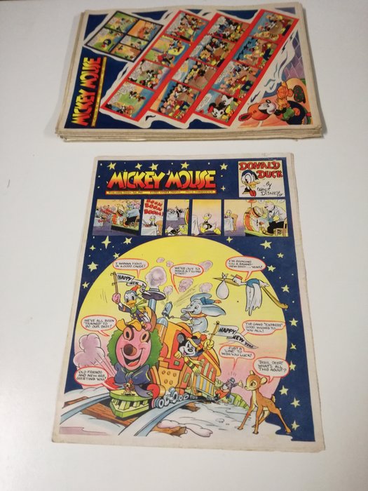Mickey Mouse (Every other Friday) - Jaargang 1943 (2 nummers ontbreken) - 23 Exemplaren - Loose page - First edition