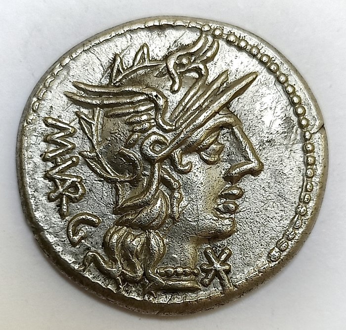 Roman Republic. M. Vargunteius, 130 BC. AR Denarius,  Rome