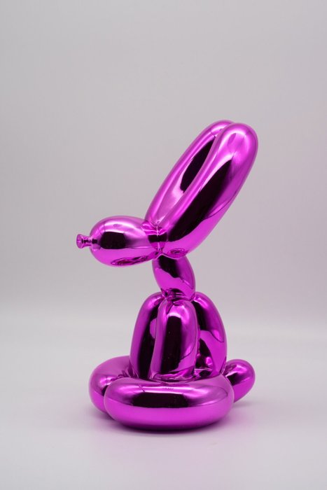 Jeff koons (after) - Balloon sitting rabbit (Pink)