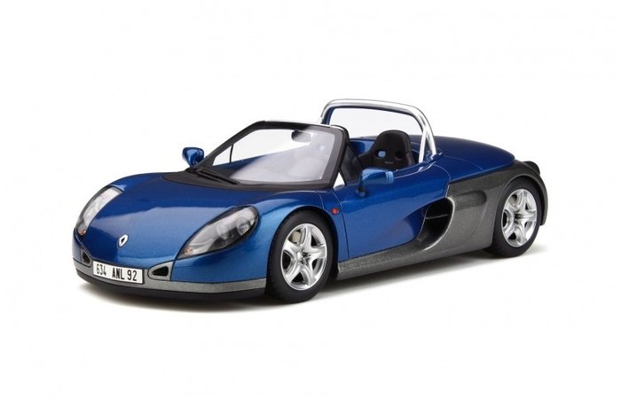 Otto Mobile - 1:18 - Renault Spider - 1996 - Blauw/grijs