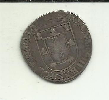 Portugal. D. João III (1521-1557). Tostão (100 Reais) Cruz Avis - PORTV:ET.AL
