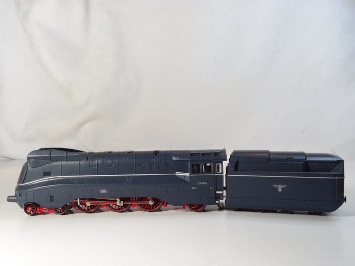 Märklin H0 - 3791 - Locomotive à vapeur avec wagon tender - BR 03.10 rationaliser avec "Reichsadler" - DRG