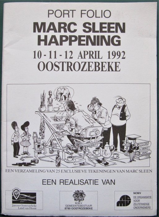 Sleen, Marc - Portfolio Oostrozebeke - Port Folio - "Marc Sleen Happening" - First edition - (1992)
