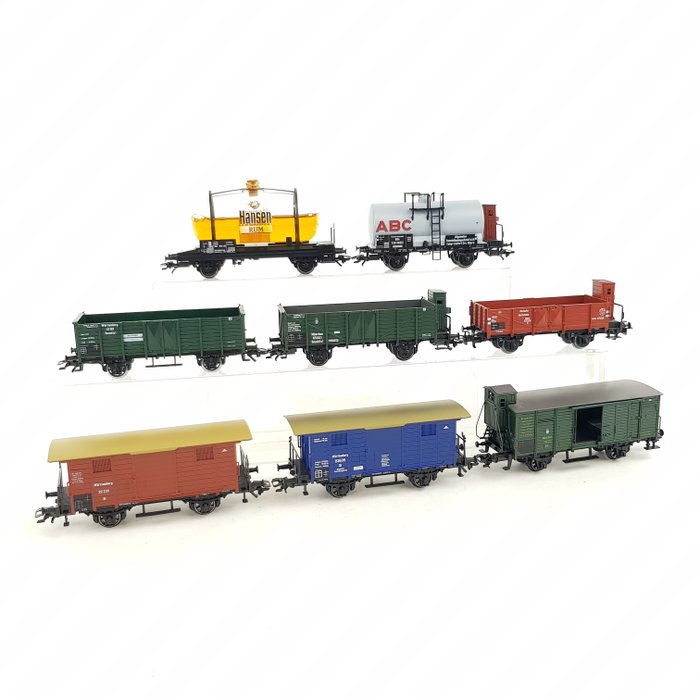 Märklin H0 - Freight carriage - Eight graceful freight cars - DRG, K.Bay.Sts.B