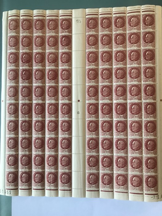 Frankrijk 1942/1942 - French stamps Type Petain 517_C1 1.50 francs red-brown 1942