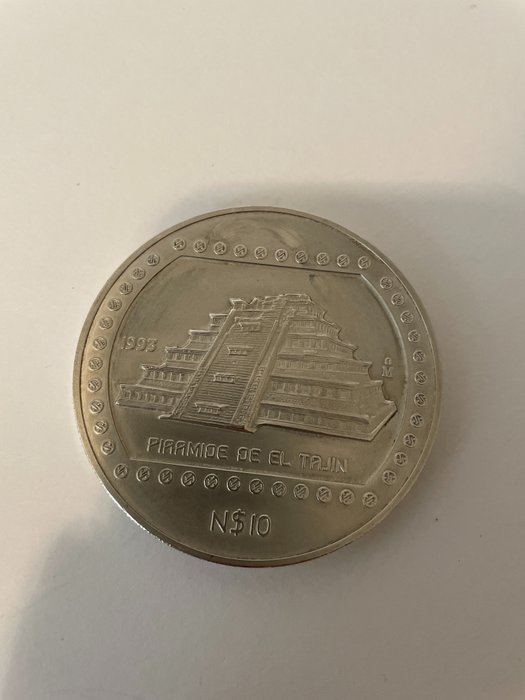 Mexique. 10 Dollars 1993, 5 Oz