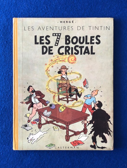 Tintin T13 - Les 7 boules de cristal - (B3 zéro , Imp Sapho) - Herdruk - (1949)